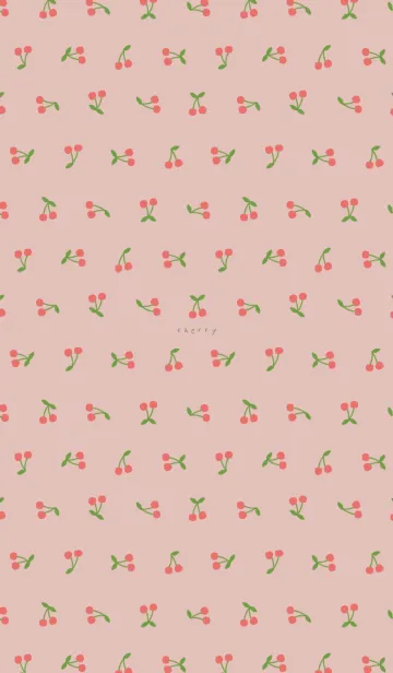 Cute fresh pink cherryの着せ替えメイン画像