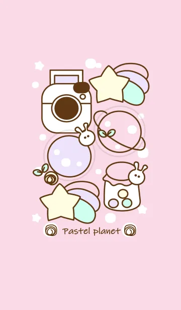 [LINE着せ替え] Pastel planet :)の画像1