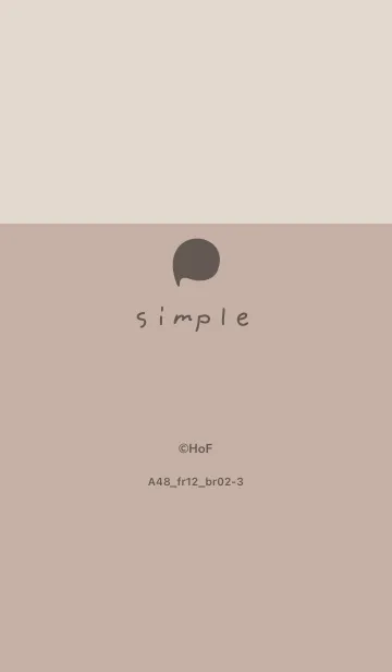 [LINE着せ替え] A48.12_ベージュ3 ブラウン2-3の画像1