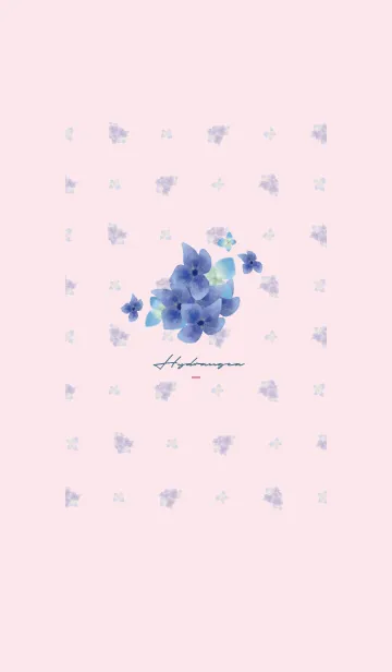 [LINE着せ替え] ピンク : 紫陽花の画像1
