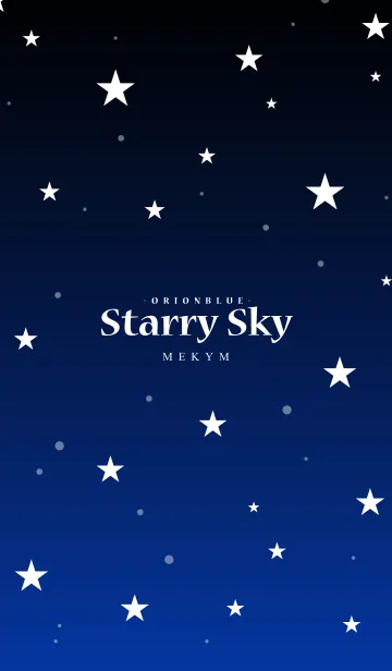 [LINE着せ替え] - Starry Sky Orion Blue -の画像1