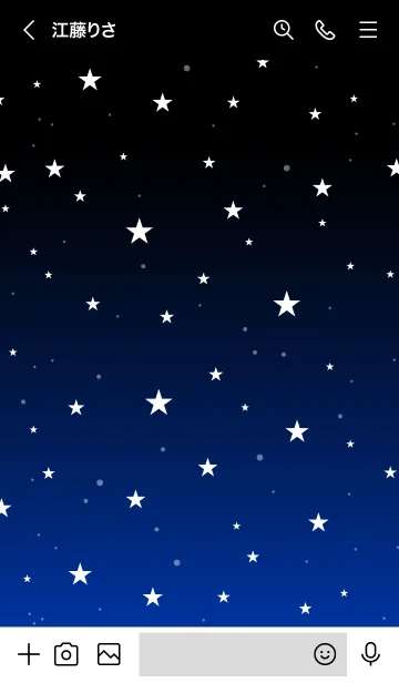 [LINE着せ替え] - Starry Sky Orion Blue -の画像3