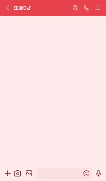 [LINE着せ替え] シンプルカラー:レッド09の画像3