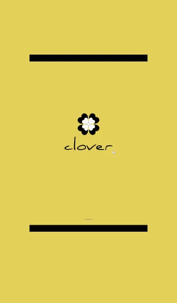 [LINE着せ替え] 黄色 : 大人可愛い幸運の四葉の画像1