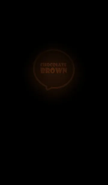 [LINE着せ替え] Chocolate Brown Neon Theme Ver.3 (JP)の画像1