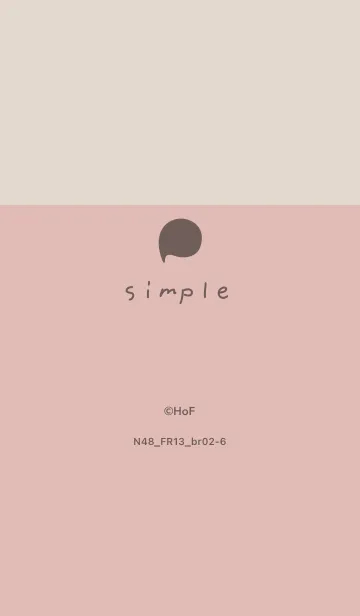 [LINE着せ替え] N48_13_ピンク ブラウン2-6の画像1