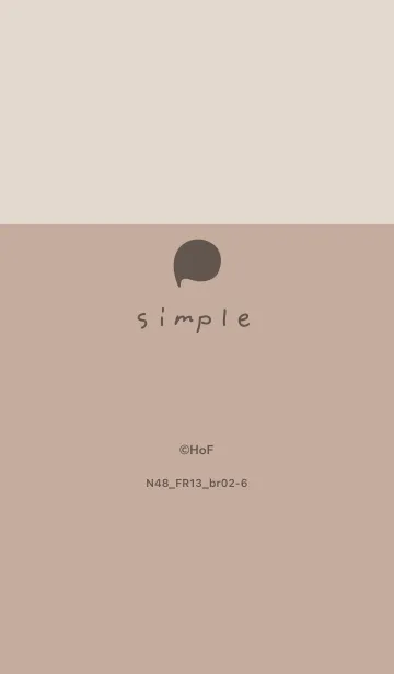 [LINE着せ替え] N48_13_ベージュ3 ブラウン2-6の画像1