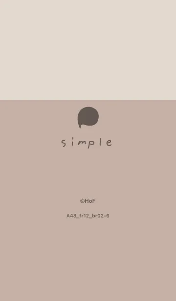 [LINE着せ替え] A48.12_ベージュ3 ブラウン2-6の画像1