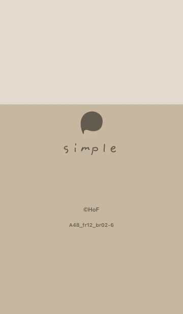 [LINE着せ替え] A48.12_ベージュ4 ブラウン2-6の画像1