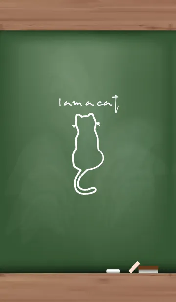 [LINE着せ替え] Black Board I am a cat 6の画像1