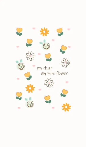 [LINE着せ替え] Mini yellow flowers 9の画像1