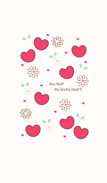 [LINE着せ替え] My chat my lovely heart 32の画像1