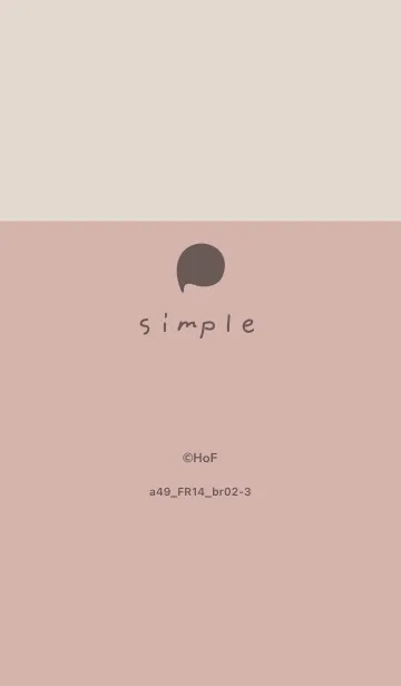 [LINE着せ替え] a49_14_ピンク ブラウン2-3の画像1