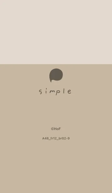 [LINE着せ替え] A48.12_ベージュ4 ブラウン2-9の画像1