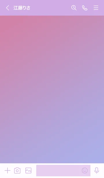 [LINE着せ替え] 大人のシンプルハート =purple gradation=の画像3