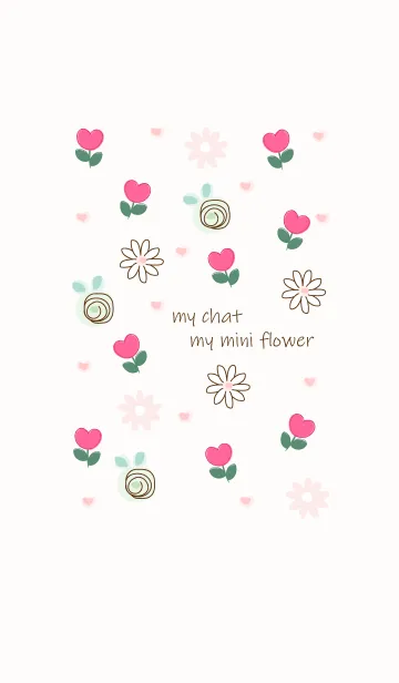 [LINE着せ替え] Minimal pink flowers 8 :)の画像1