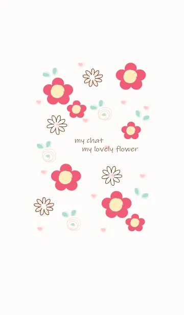 [LINE着せ替え] My chat my lovely flower 59の画像1