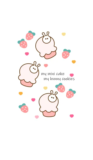 [LINE着せ替え] Mini cake & bunny cookies 4の画像1