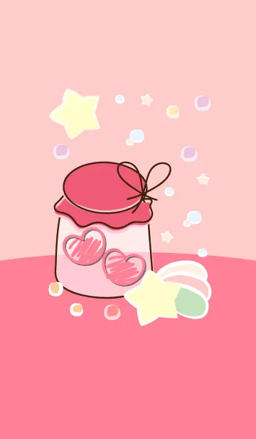 [LINE着せ替え] mini heart in the little jar 68の画像1