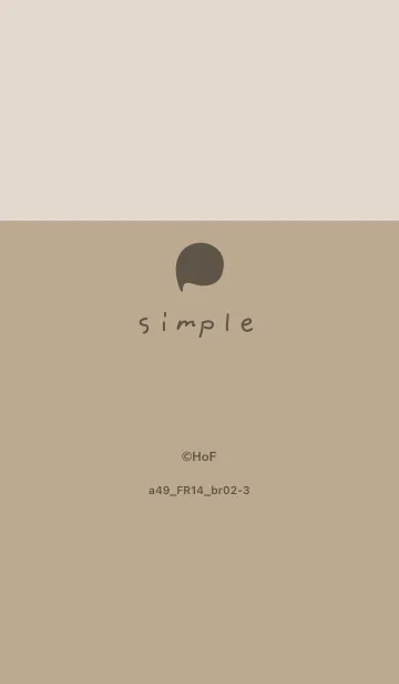 [LINE着せ替え] a49_14_ベージュ4 ブラウン2-3の画像1