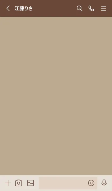 [LINE着せ替え] a49_14_ベージュ4 ブラウン2-3の画像3