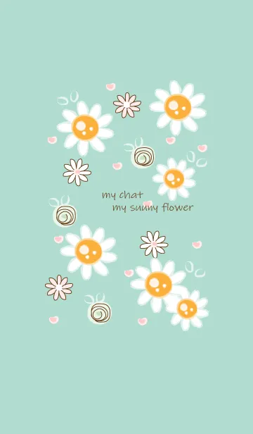 [LINE着せ替え] Mini sunny flowers 9の画像1