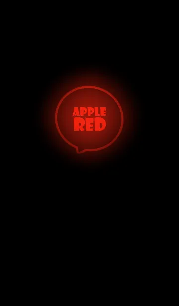 [LINE着せ替え] Apple Red  Neon Theme Ver.3 (JP)の画像1