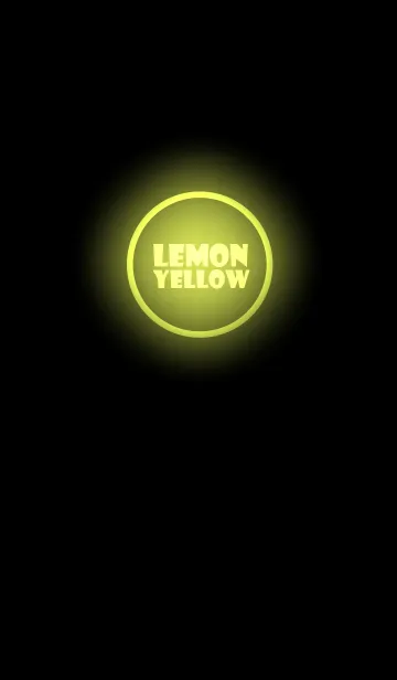 [LINE着せ替え] Lemon Yellow Neon Theme Ver.2 (JP)の画像1