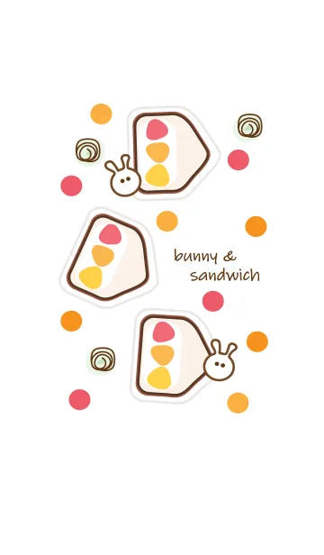 [LINE着せ替え] mini bunny & sandwich 3の画像1