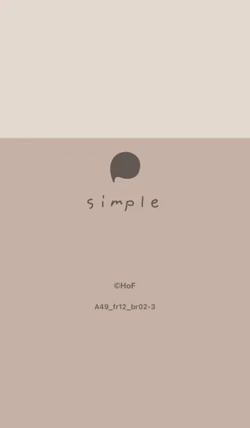 [LINE着せ替え] A49.12_ベージュ3 ブラウン2-3の画像1