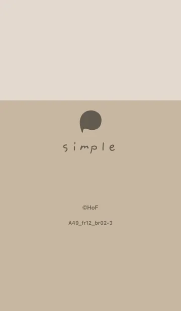 [LINE着せ替え] A49.12_ベージュ4 ブラウン2-3の画像1