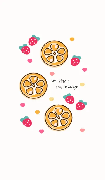 [LINE着せ替え] Mini orange 10 :)の画像1