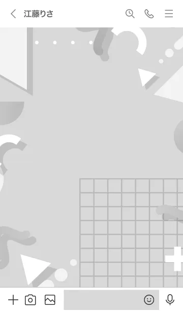 [LINE着せ替え] Abstract Gradient Grayscale 2の画像3