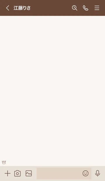 [LINE着せ替え] 大人かわいい王冠2＊くすみベージュの画像3