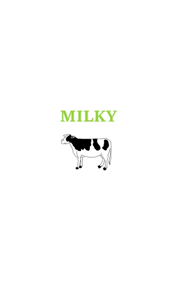 [LINE着せ替え] MILKY -yellowgreen-の画像1