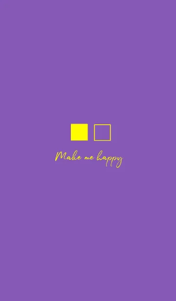 [LINE着せ替え] square series (purple yellow)の画像1
