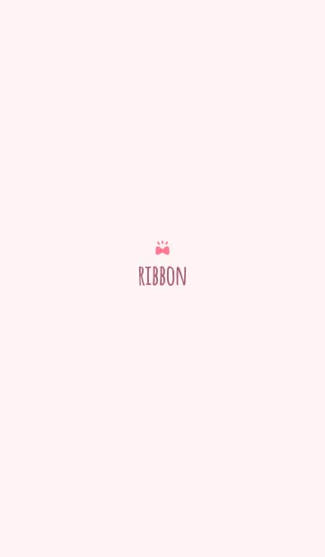 大人かわいいリボン2＊ピンクのLINE着せ替え