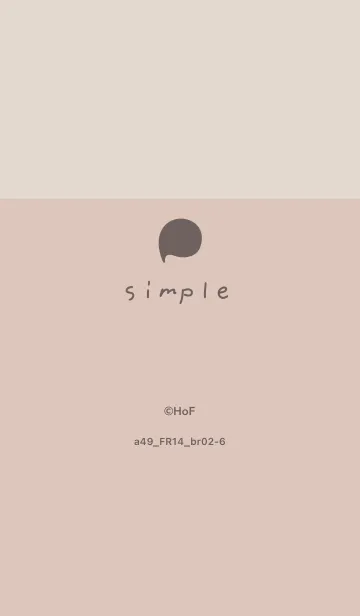 [LINE着せ替え] a49_14_ベージュ ブラウン2-6の画像1