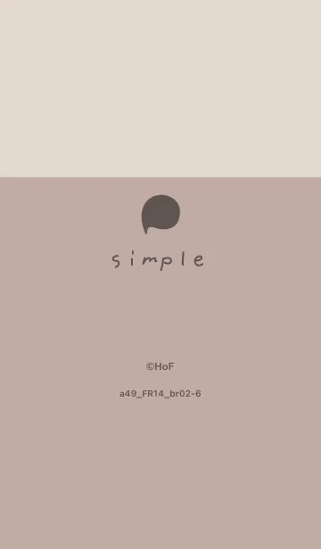 [LINE着せ替え] a49_14_ベージュ2 ブラウン2-6の画像1