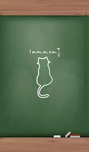 [LINE着せ替え] Black Board I am a cat 11の画像1