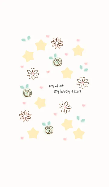 [LINE着せ替え] Light yellow stars 12の画像1