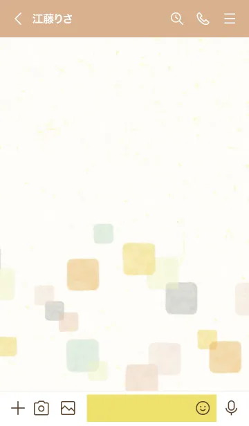 [LINE着せ替え] 水彩 暖かい色 四角30の画像3