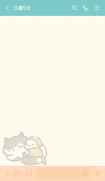 [LINE着せ替え] うっきーず＆猫の着せ替え★CUTEの画像3