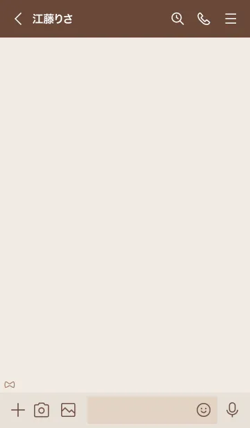 [LINE着せ替え] 大人かわいいリボン2＊ブラウンの画像3