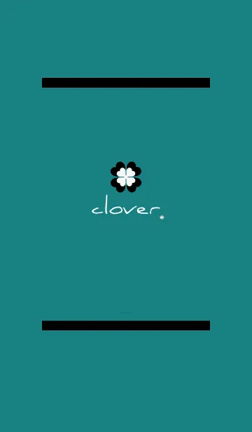 [LINE着せ替え] 深緑 : 大人可愛い幸運の四葉の画像1