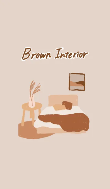 [LINE着せ替え] Brown interior Themeの画像1