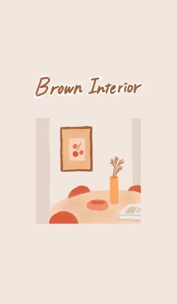 [LINE着せ替え] Brown interior Theme 2の画像1