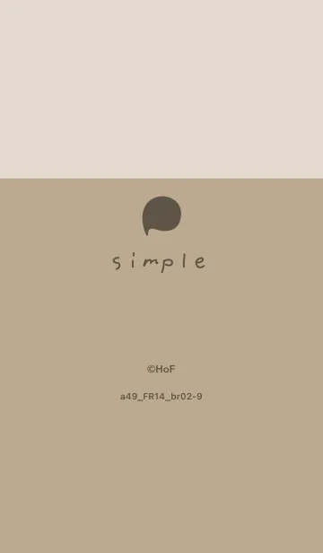 [LINE着せ替え] a49_14_ベージュ4 ブラウン2-9の画像1