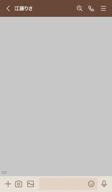 [LINE着せ替え] 大人かわいいリボン2＊くすみグレーの画像3