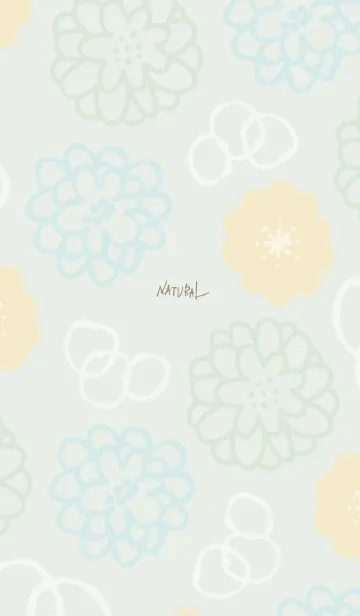 [LINE着せ替え] お花と白い輪25の画像1